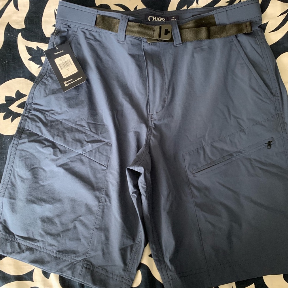 Navy blue NWT Chaps shorts. Sz 34 waist, 10 inseam